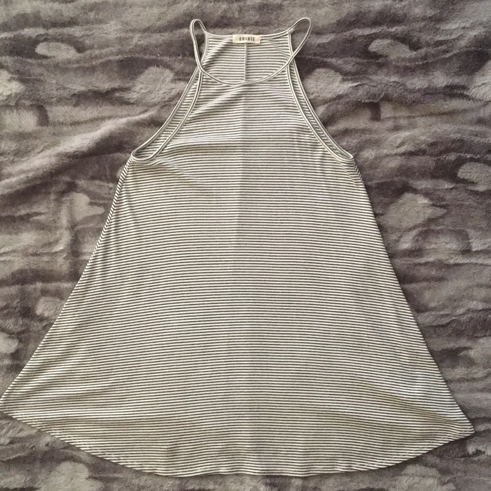 Striped Loose Racerback Dress